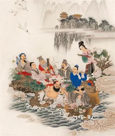 八仙雅集传统绘画